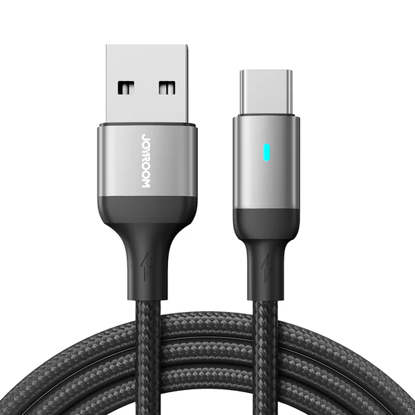 S-A10 USB-A to Type-C Fast Charging Data Cable 1m | Black