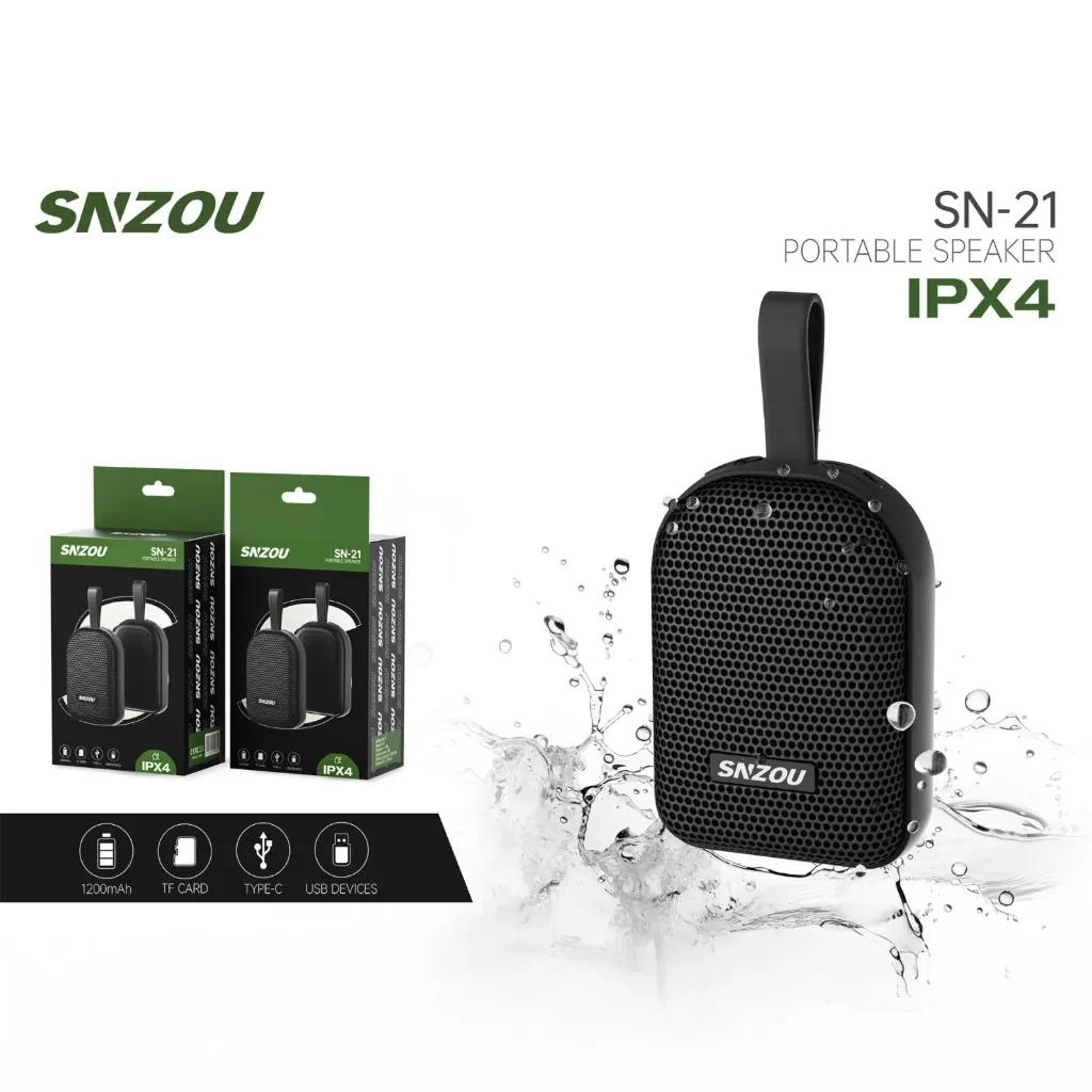 Snzou BassBlast Portable Bluetooth Speaker