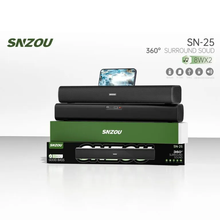 Snzou SurroundX Wireless Soundbar (360° Audio)